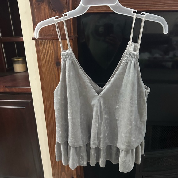 Aerie Gray Layered Camisole Top - Picture 8 of 9